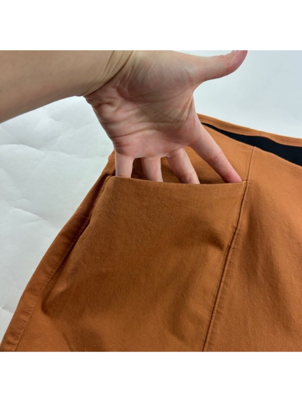Old Navy Soft Bronze Stretch Canvas High Rise Wide Leg Pixie Pant 3X - Picture 3 of 8